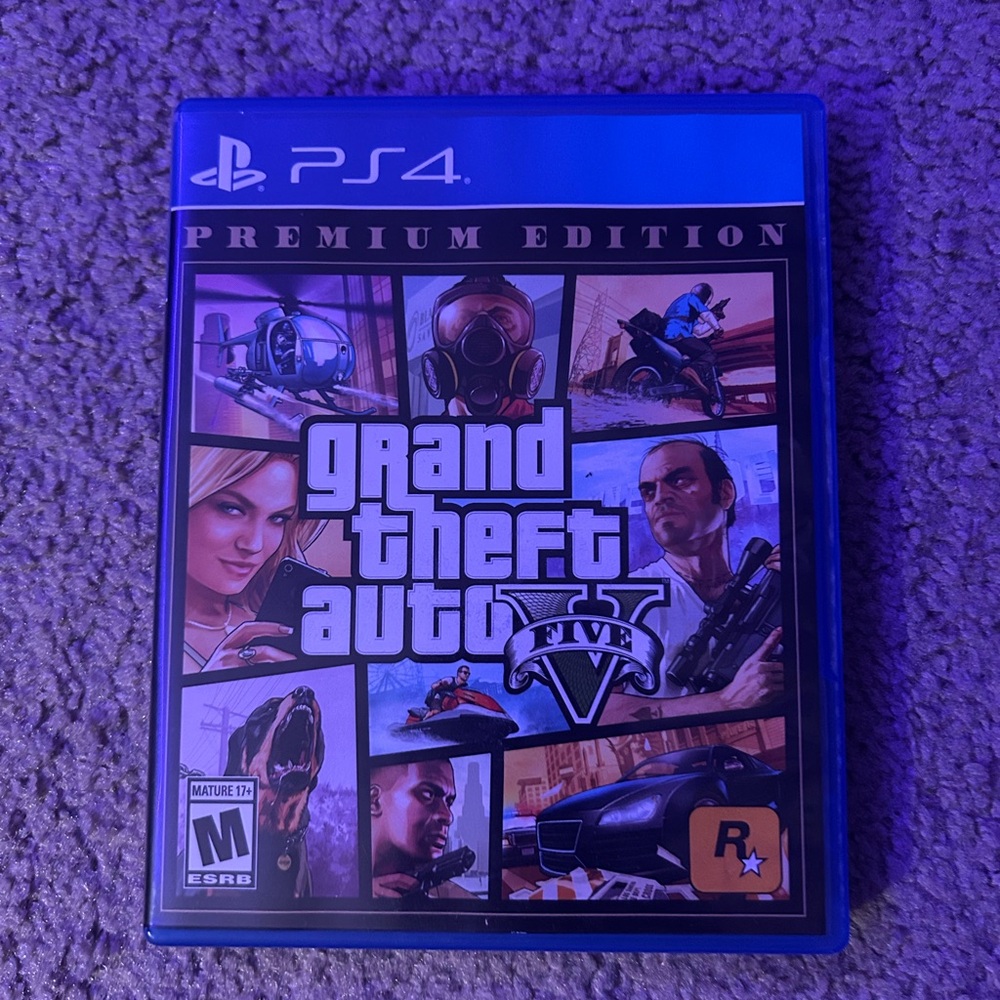 Sony PS4 Grand Theft Auto V Premium Edition - Blue Case